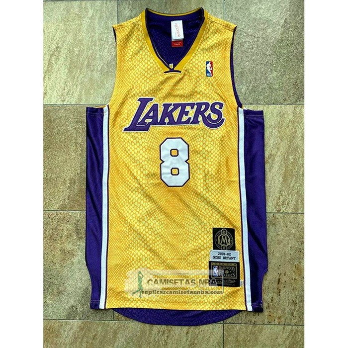Camiseta Los Angeles Lakers Kobe Bryant Primera Mitchell & Ness Oro